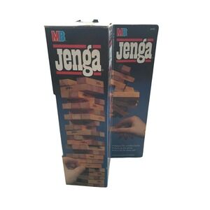 Vintage Milton Bradley Jenga Game 4793 Brand New In Box Wooden Blocks 1986